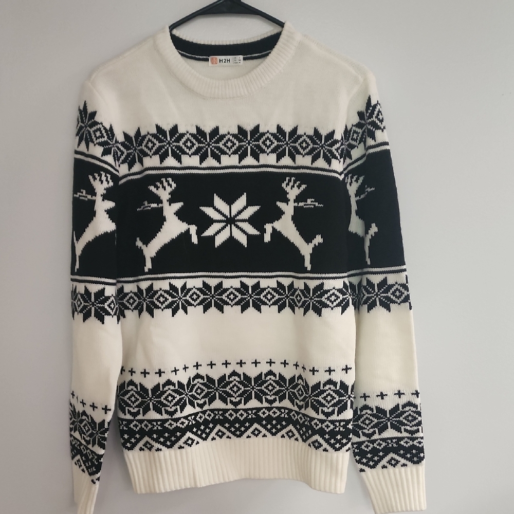H2H Mens Small Christmas Sweater